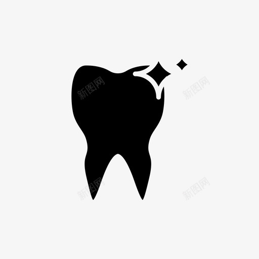 闪亮牙齿牙齿牙医图标svg_新图网 https://ixintu.com 健康 口腔 牙医 牙齿 闪亮牙齿