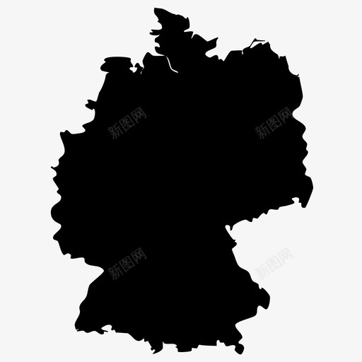 德国国家欧洲图标svg_新图网 https://ixintu.com 国家 地图 地理 德国 欧洲 西方国家