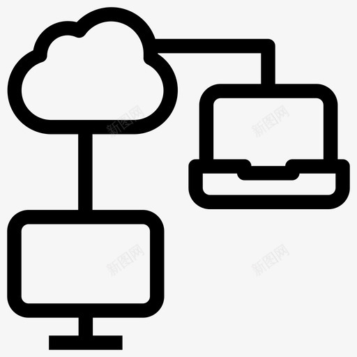 云开发转移图标svg_新图网 https://ixintu.com 云 开发 转移