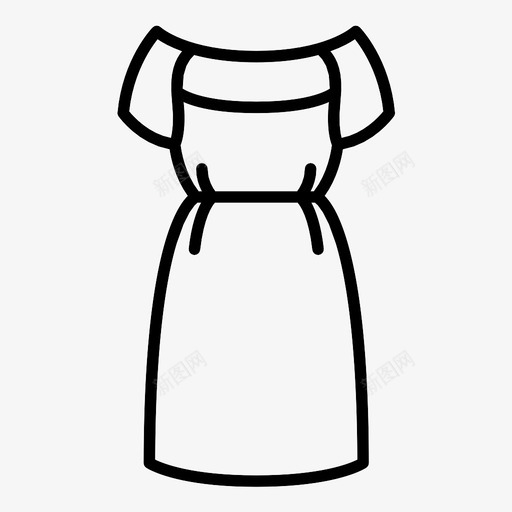 衣服时装服装图标svg_新图网 https://ixintu.com 女人 时装 服装 衣服