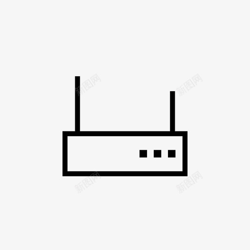 路由器设备互联网图标svg_新图网 https://ixintu.com wifi 互联网 线路图标 设备 设备和电子设备 路由器