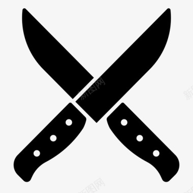 刀餐具菜刀图标图标