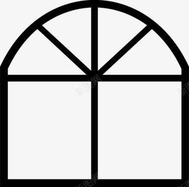 窗户通风结构图标图标