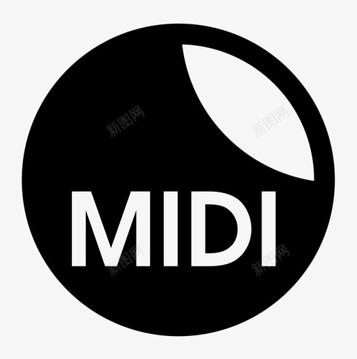 midi文件扩展名svg图标svg_新图网 https://ixintu.com midi svg 文件扩展名