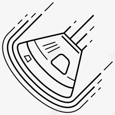 再入大气层太空舱太空总署图标图标