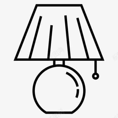 灯具床头灯家具图标图标