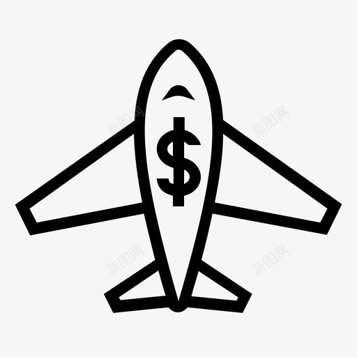 商务旅行机票飞机图标svg_新图网 https://ixintu.com 商务旅行 机票 飞机