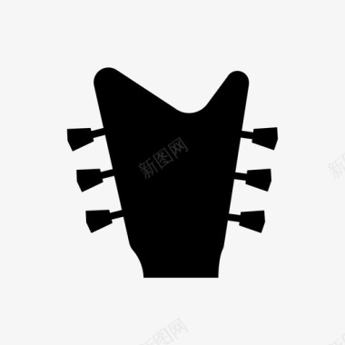 吉布森反飞v吉他吉他主轴箱图标图标