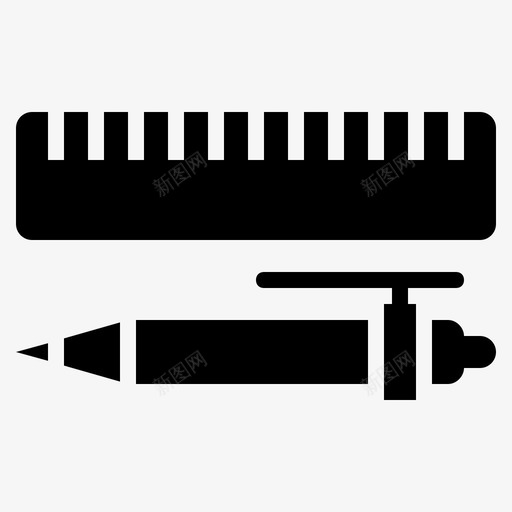 书写工具办公工具笔图标svg_新图网 https://ixintu.com 书写工具 办公工具 笔 铅笔