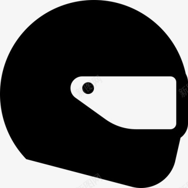 赛车头盔头饰保护图标图标