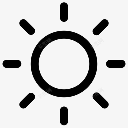 太阳光线形状图标svg_新图网 https://ixintu.com 光线 太阳 形状