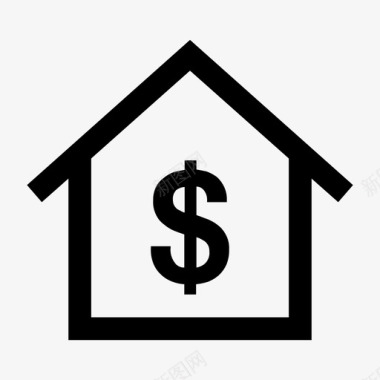 房子价格财产图标图标