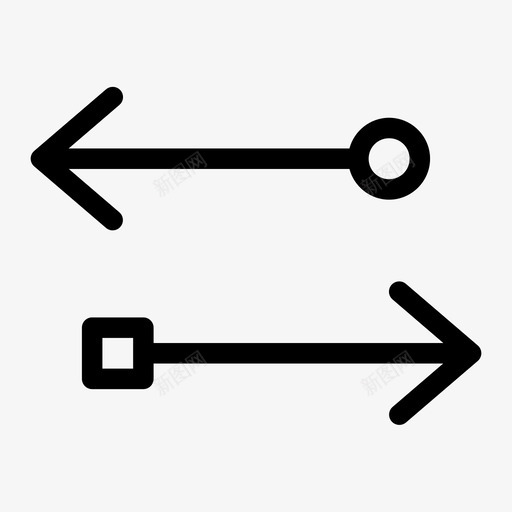 交换位置箭头方向图标svg_新图网 https://ixintu.com 交换位置 同步 方向 箭头