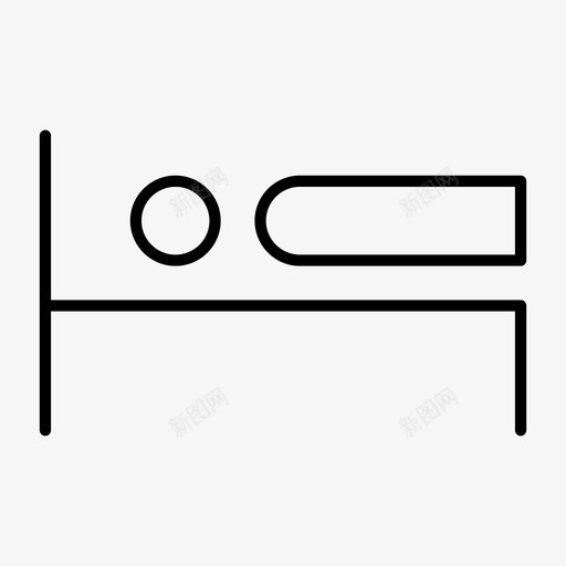 睡眠美容睡眠床图标svg_新图网 https://ixintu.com 休息 卧室 床 放松 睡眠 美容睡眠