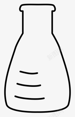 锥形烧瓶化学玻璃图标图标