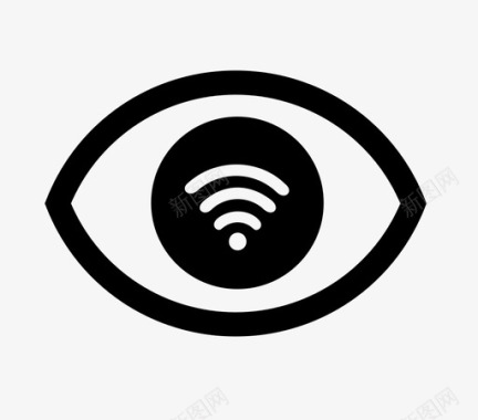 检查wifi连接眼睛图标图标