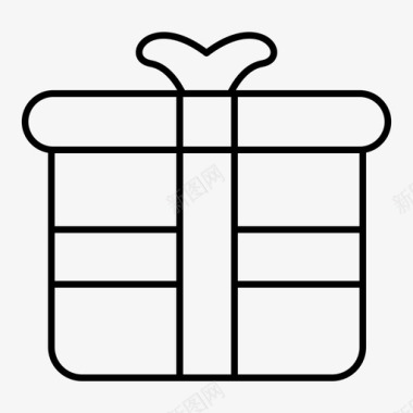 礼品盒圣诞节节日图标图标