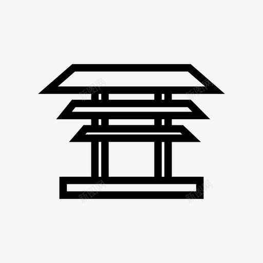 日本itsukushimaitsukushimajapan景点图标svg_新图网 https://ixintu.com itsukushimajapan 地标 城市 广岛 日本itsukushima 景点