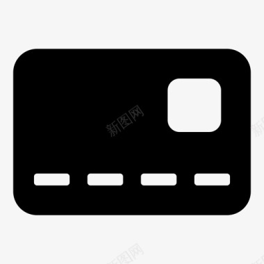 信用卡借记卡刷卡图标图标