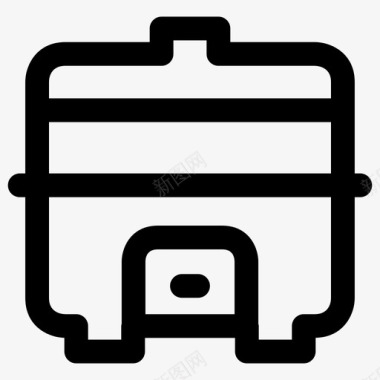 电饭煲蒸笼厨具图标图标