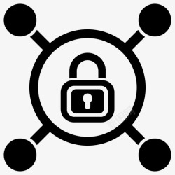 网络安全锁网络安全锁保护图标高清图片