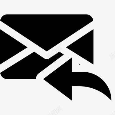 电子邮件回复箭头邮箱图标图标