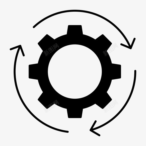 设置配置刷新图标svg_新图网 https://ixintu.com 刷新 技术 网页搜索引擎优化图标 设置 配置 重新加载