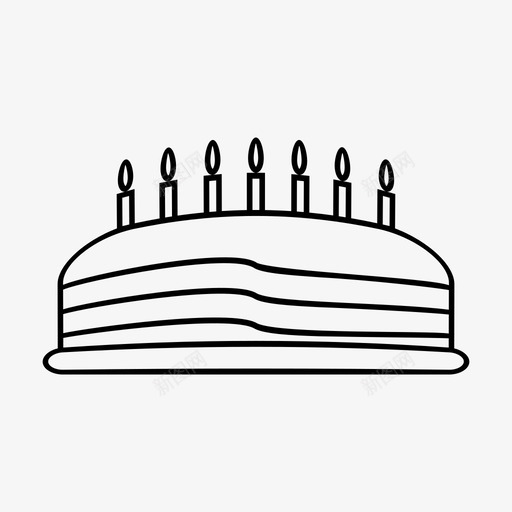 蛋糕生日蜡烛图标svg_新图网 https://ixintu.com 新年 派对 生日 生日蛋糕 蛋糕 蜡烛