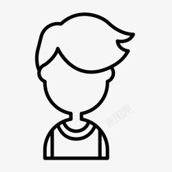 低跟底男孩发型低底切图标高清图片