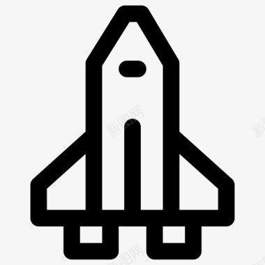 火箭宇宙飞船技术图标图标