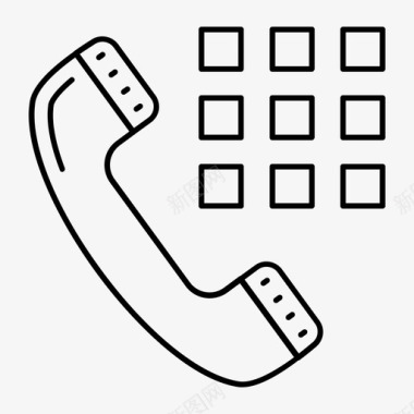 电话商务拨号图标图标