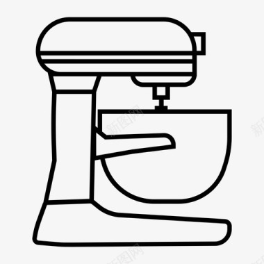 立式搅拌机烘焙蛋糕图标图标