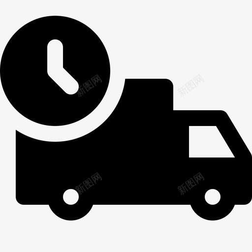 送货卡车快递货物图标svg_新图网 https://ixintu.com 卡车 在途 快递 货物 购物实心图标 送货卡车