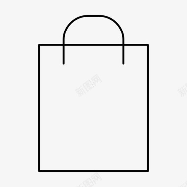 购物袋商业购物者图标图标