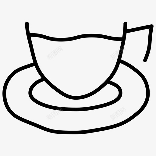 咖啡杯手绘马克杯图标svg_新图网 https://ixintu.com 厨房用具涂鸦 咖啡杯 手绘 马克杯