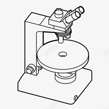 显微镜化学调查图标图标