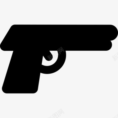 现代枪支武器保安图标图标