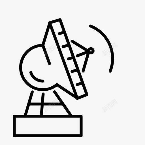 卫星广播碟图标svg_新图网 https://ixintu.com 信号 卫星 太空 广播 碟