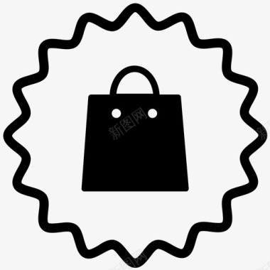 购物袋购买徽章图标集2图标