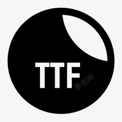 TTF扩展ttf文件扩展名svg图标高清图片