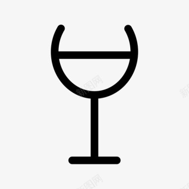 酒杯法国葡萄酒红酒图标图标