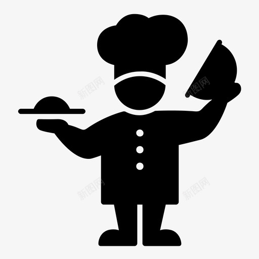 厨师烹饪菜肴图标svg_新图网 https://ixintu.com 厨师 厨房 烹饪 菜单 菜肴 餐厅