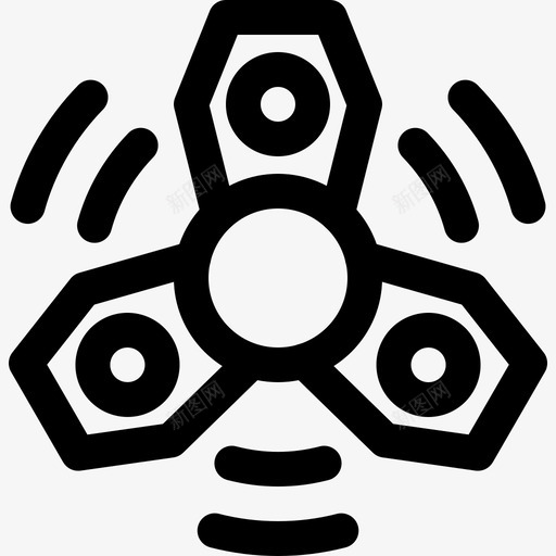 fidgetspinnermechanicalpopular图标svg_新图网 https://ixintu.com fidgetspinner fidgetspinner线图标 mechanical popular rotation toy