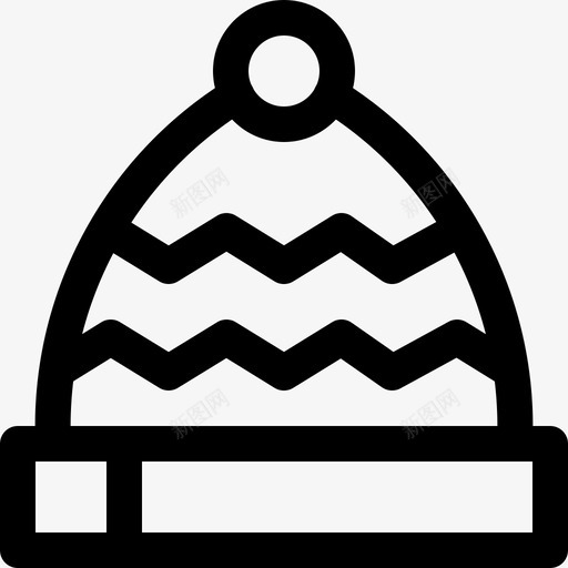 小豆帽子针织图标svg_新图网 https://ixintu.com 保暖 冬季 圣诞系列图标 小豆 帽子 羊毛 针织