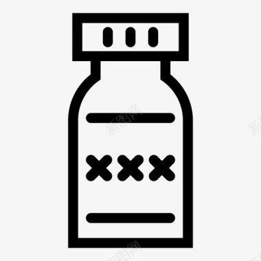药物瓶子药片图标图标
