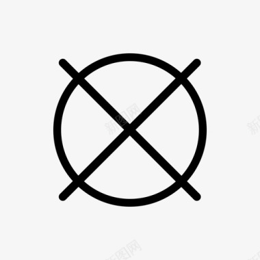 不干洗护理符号干洗图标图标