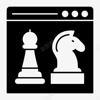 网页商业国际象棋图标图标