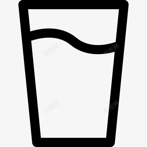 水玻璃饮料新鲜图标svg_新图网 https://ixintu.com 新鲜 水玻璃 纯净 饮料 饮料线图标