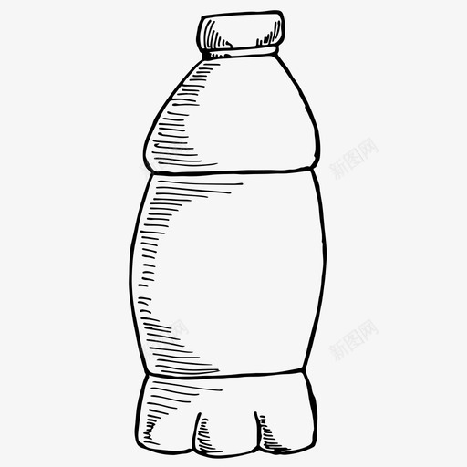 塑料瓶饮料水图标svg_新图网 https://ixintu.com 塑料瓶 水 饮料