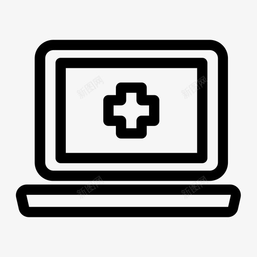 电脑笔记本电脑医院图标svg_新图网 https://ixintu.com 医院 电脑 笔记本电脑